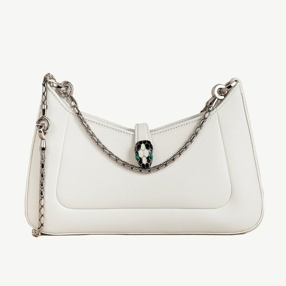 BVLGARI Handbags - Bvlgari White Serpenti Bag